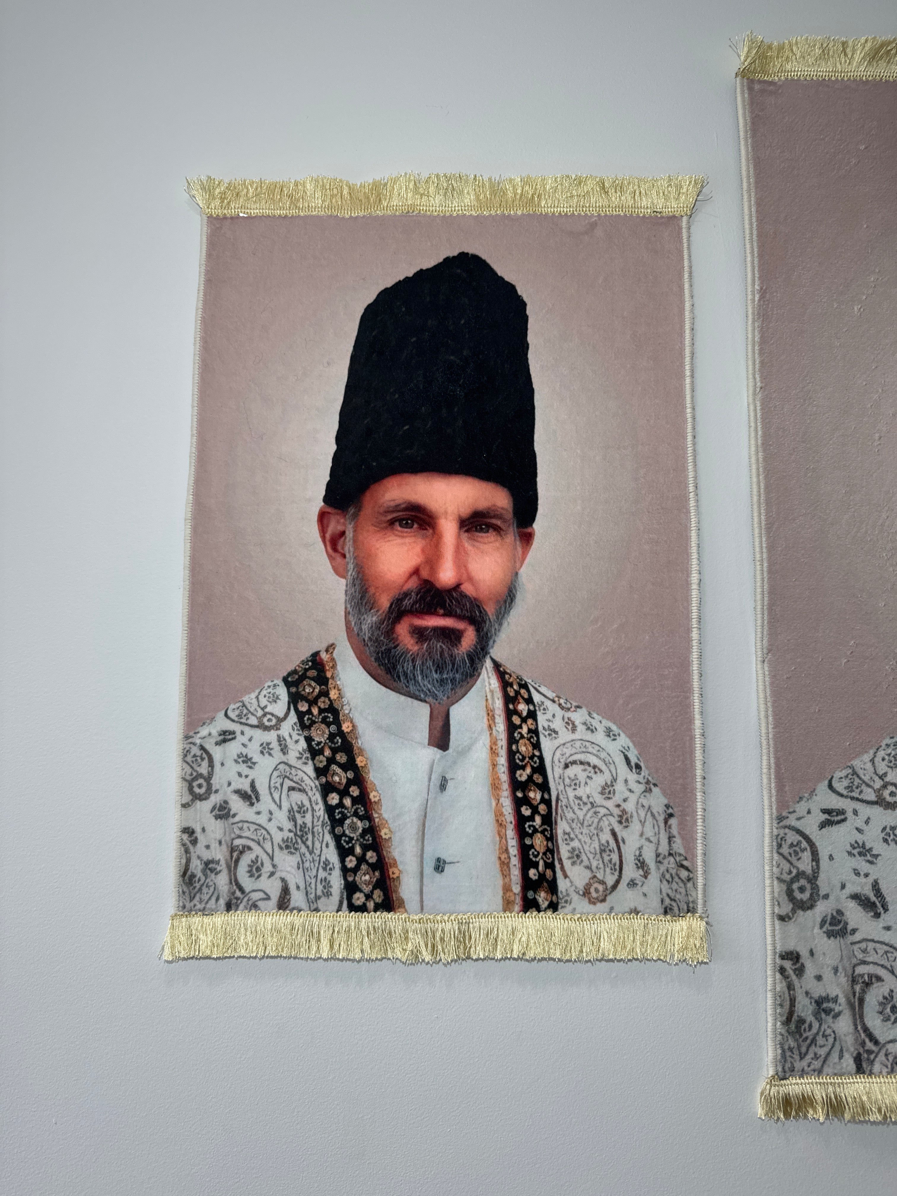 Medium Size Maulana Hazir Imam Portrait Carpet 70X50 cm