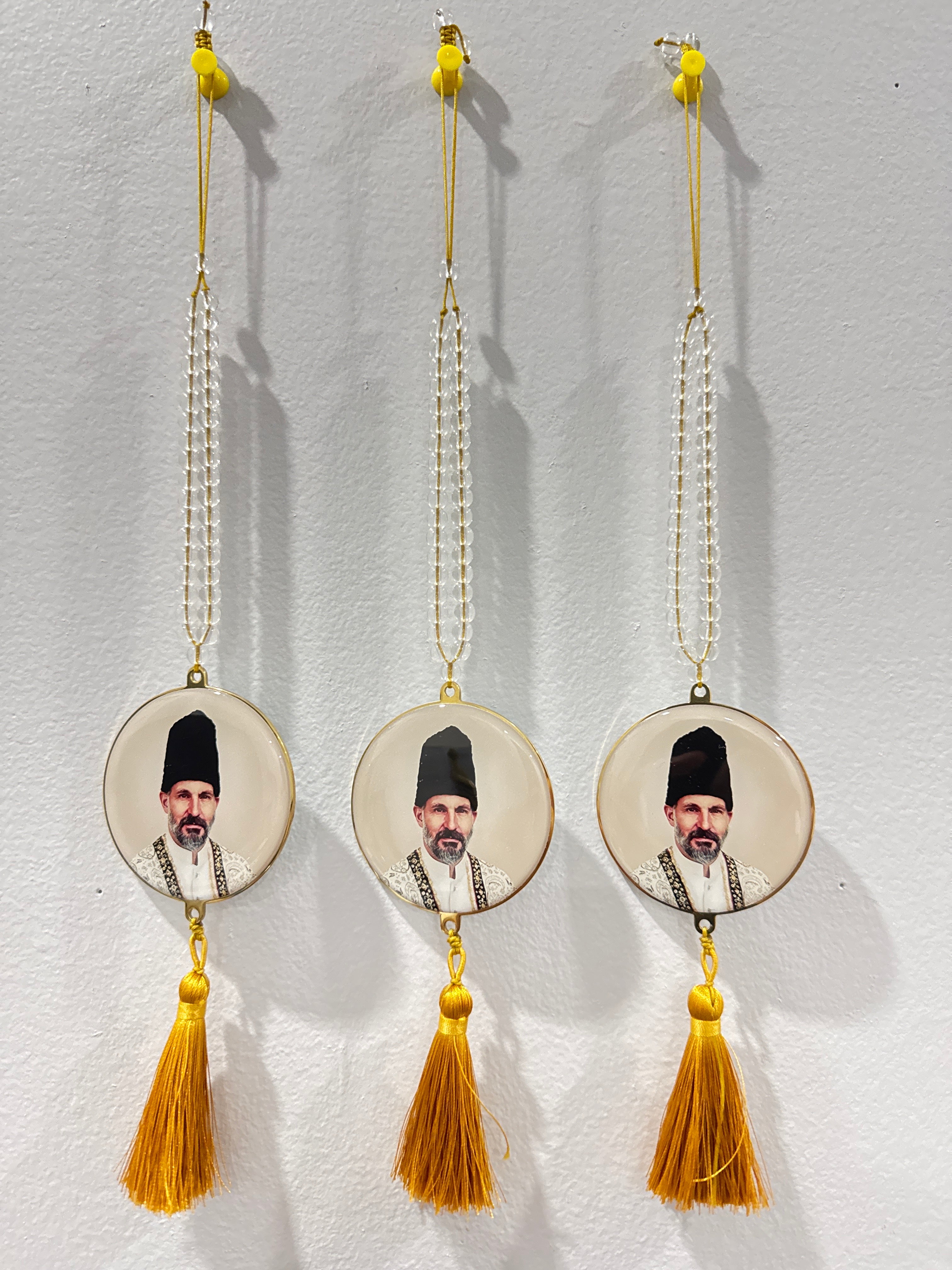 3 Car hanging picture of Mawlana Hazar Imam