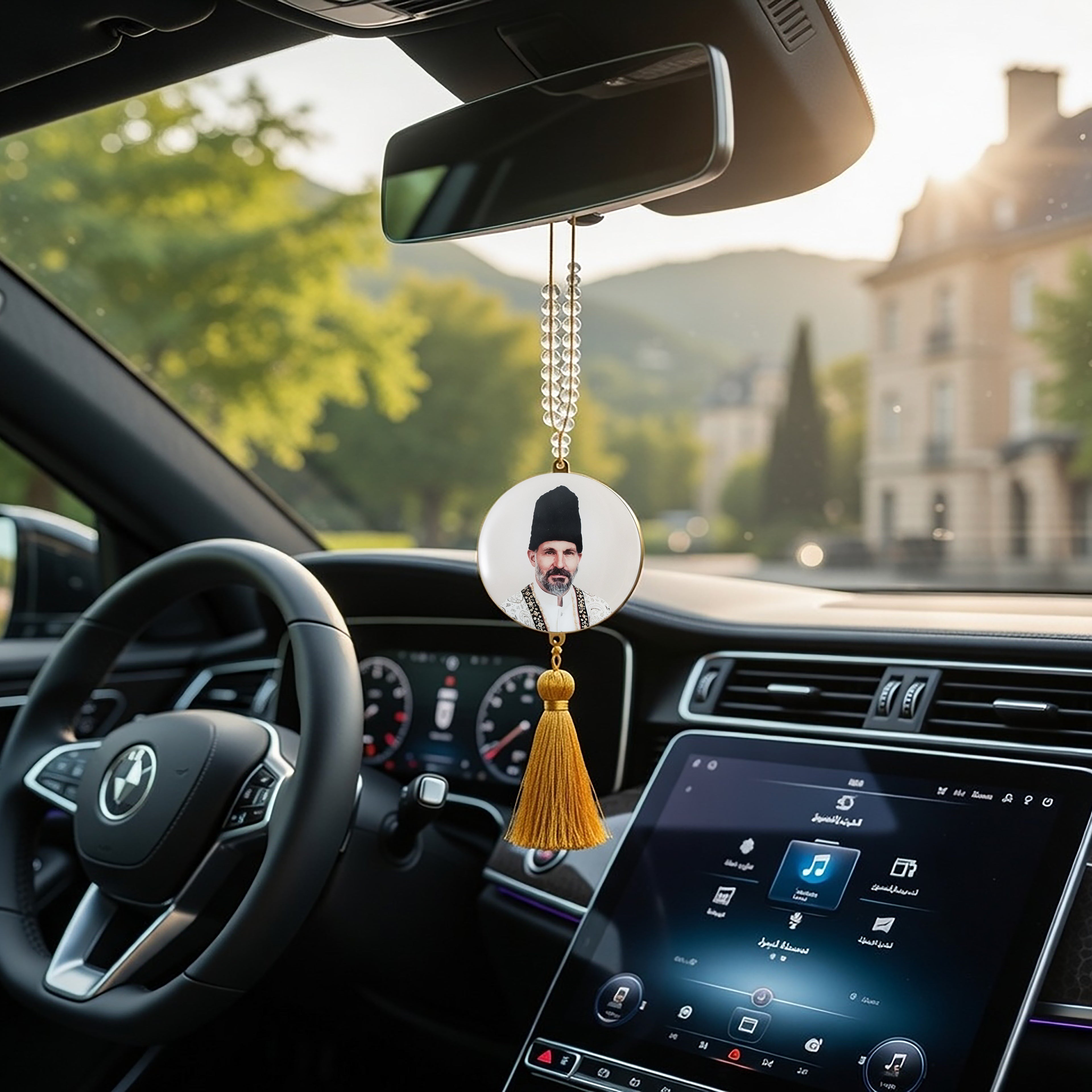 2 Car hanging picture of Mawlana Hazar Imam